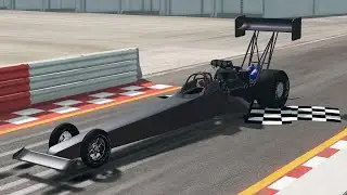 Meo's Dragster 3.977@391mph (BeamNG Drive 3 sec 1/4 mile)