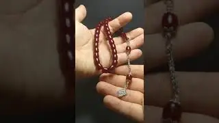 Turkish Tasbih prayer beads made from special amber rods - &Ccedil;ubuk Malzeme