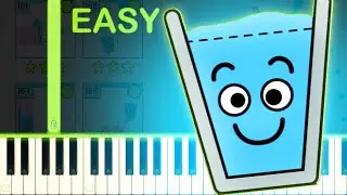 HAPPY GLASS THEME - EASY Piano Tutorial