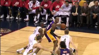 Kobe Bryant Knocks Down Left-Handed Turnaround Jumper