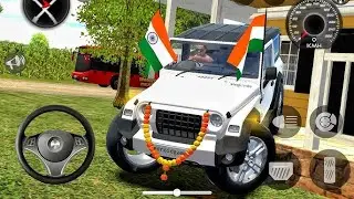 White Colour Thar Offroad Driving Game 2025 ~ Jeep Driving Game Android Gameplay