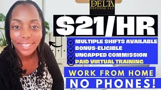 Delta Defense Work from Home Jobs 2023|Remote Jobs 2023| Paid Training