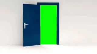 Puerta abri&eacute;ndose y cerr&aacute;ndose | Pantalla Verde | Green Screen