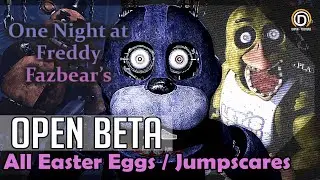 One Night at Freddy Fazbear's (OPEN BETA) &ndash; All Easter Eggs & Jumpscares 100% Full Game Walkthrough