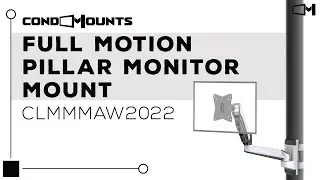 Full Motion Pillar Monitor Mount | CLMMMAW2022