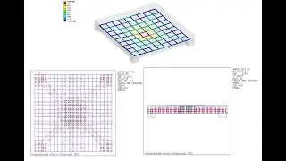ANSYS Workbench: Reinforced Concrete Slab Under Center Load with SOLID65 and LINK180 Elements