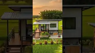 Waking up in paradise 🌾 My dream tiny house tour! #relaxing #countrybeauty #home #garden #nature