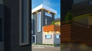 Modern House Elevation Design  | Small Plot Luxury Home #architecture #shorts