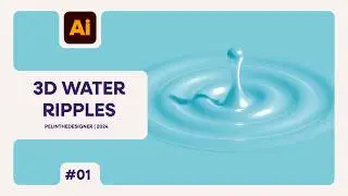 3D Water Ripples Effect | Adobe Illustrator Tutorial