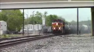 Railfanning BNSF in Rosenberg, TX 4/7/13