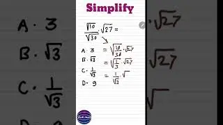 Math Simplification #shorts #math #simplification #roots #viralshorts