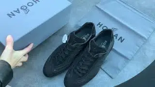 Hogan Olympia Men Sneakers Shoes Unboxing Herrenschuhe  2 Pairs black and blue