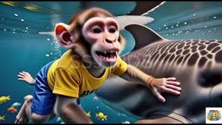 Adorable Monkey & Brave Dolphin: Ocean Rescue Story 💙🐾 🐶🐱🐰🐦 💙