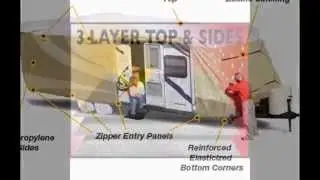 ADCO 32841 Designer Series Travel Trailer RV Cover 20 feet To 22 feet
