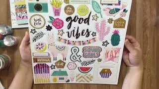 Scrapbooking supplies haul~ Crate paper good vibes, mixed media stuff, Pink Paislee wild child