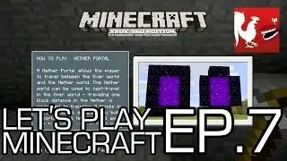 Let's Play Minecraft - Episode 7 - Enter the Nether Part 2 | Rooster Teeth