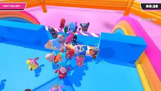 🚧 Fall Guys - Block Party Chaos! Can We Stay on the Platform? 🚧