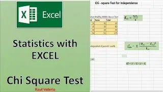 Pearson's Chi Square Test | EXCEL |  Assumptions and Example | Statistic