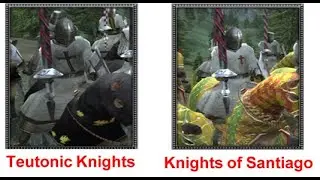 Medieval II: Total War 1vs1: Teutonic Knights vs Knights of Santiago
