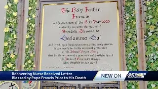 Pope Francis blessed Palm Beach County battered nurse weeks before his death