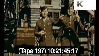 1940s, World War Two, GIs in London with British Women