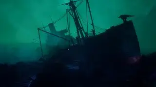 Черная жижа превращает людей в амфибий Call of the Sea №3