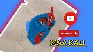 How to draw kali mata | Angry kali mata drawing | Diwali special video | Maa kali drawing 
