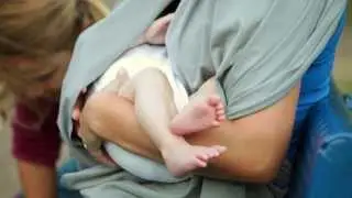 NuRoo Nursing Scarf In Use