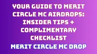 Grab Merit Circle MC Airdrop for Free | Learn How to Swap or Sell Merit Circle MC Airdrop