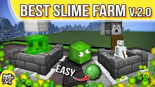 EASY Slime Farm XP V2 | Обучающее видео по ферме Minecraft | BEDROCK MCPE XBOX PS SWITCH
