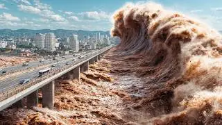 TSUNAMI 2025: Mud Waves Annihilate the City, Bridges Collapse, Towers Fall, Chaos Reigns | Film