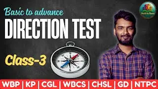 Class- 3 | DIRECTION TEST🧭 Easily Explained | All Types | Reasoning by Deroz Sir