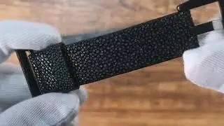Premium Stingray Leather Watch Band Strap For Apple 38mm/40mm Apple Watch