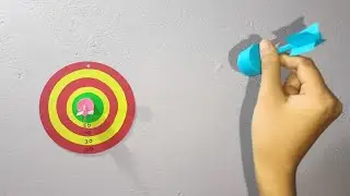 How to make magnetic dart board @Tajcrafts