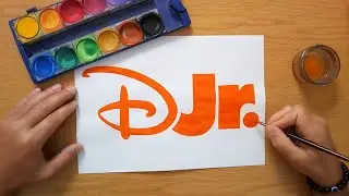 How to draw an orange Disney Jr. logo 2024 - Disney Junior