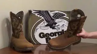 Square Toe Western Work Boots - Safety Toe Cowboy Boots