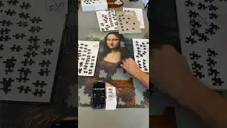 The Mona Lisa Leonardo da Vinci 1000 pieces Puzzle collectors edition Clementoni time lapse part 16