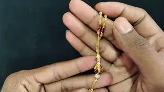 Gold black pearl Chain design Mangalsutra Design / mini mangalsutra chain locket desings for girls