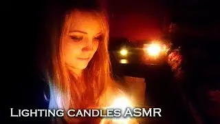 Match lighting ASMR | Lighting candles in a dark room ♥