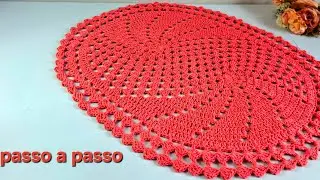 TAPETE ROSINEIDE/TAPETE ESPIRAL REVERSO/ PASSO A PASSO POR @Ateli&ecirc;nanaecroche #tapete #croche #pap 