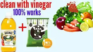 how to clean vegetables with vinegar and salt