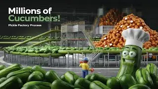How To Process Millions Of Cucumbers Into Pickles In A Processing Factory #Cucumber#agriculture