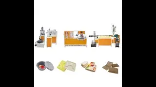 PLA ice Husk Corn Starch  Plant Fiber food container box tray machine production line