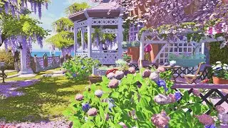 【S, Garden】FFXIV Housing 21.06 |Wisteria Garden