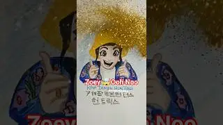 OMG Zoey X glitter splashes❓#trending #kpopdemonhunters #zoey #fanart #netflix