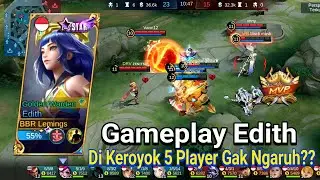 Gameplay Edith | Di Keroyok 5 Player Gak Ngaruh?? Solo Rank Best Build Edith Lemings Gameplay