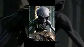 Alien Surviving in the Forest. 👽🌳 #aliens #forest #ai #veo3 #animation
