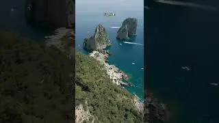 Capri Italy #drone #djimini3pro #views #europe #travel #beach #boat #tourism #italia #heaven #sea