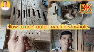 How to use router machine for hole//router machine se kaise hole kare &lrm;@bkcarpenter&nbsp;