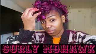 *Quick Curly Mohawk hairstyle*